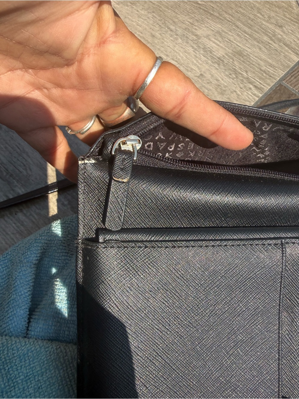 kate spade Black Saffiano Leather Crossbody Bag - Picture 11 of 12